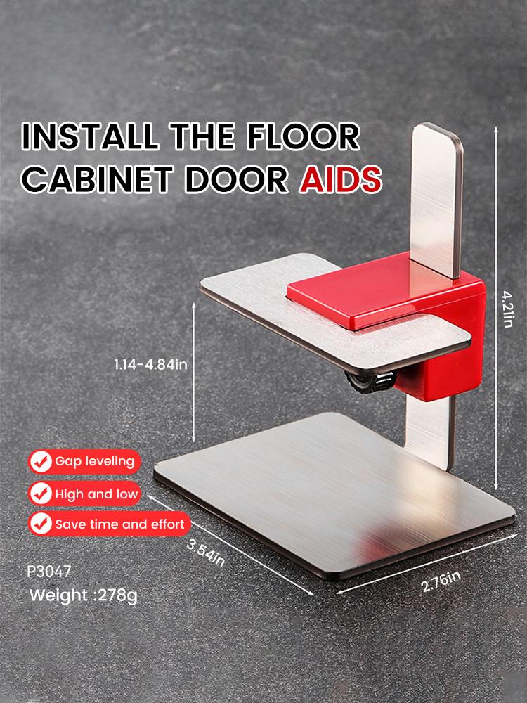 

Stainless Steel Cabinet Door Mounting Jig Woodworking Cabinet Door Installation Jig,Cabinet Closet Door Quick Positioning Tool