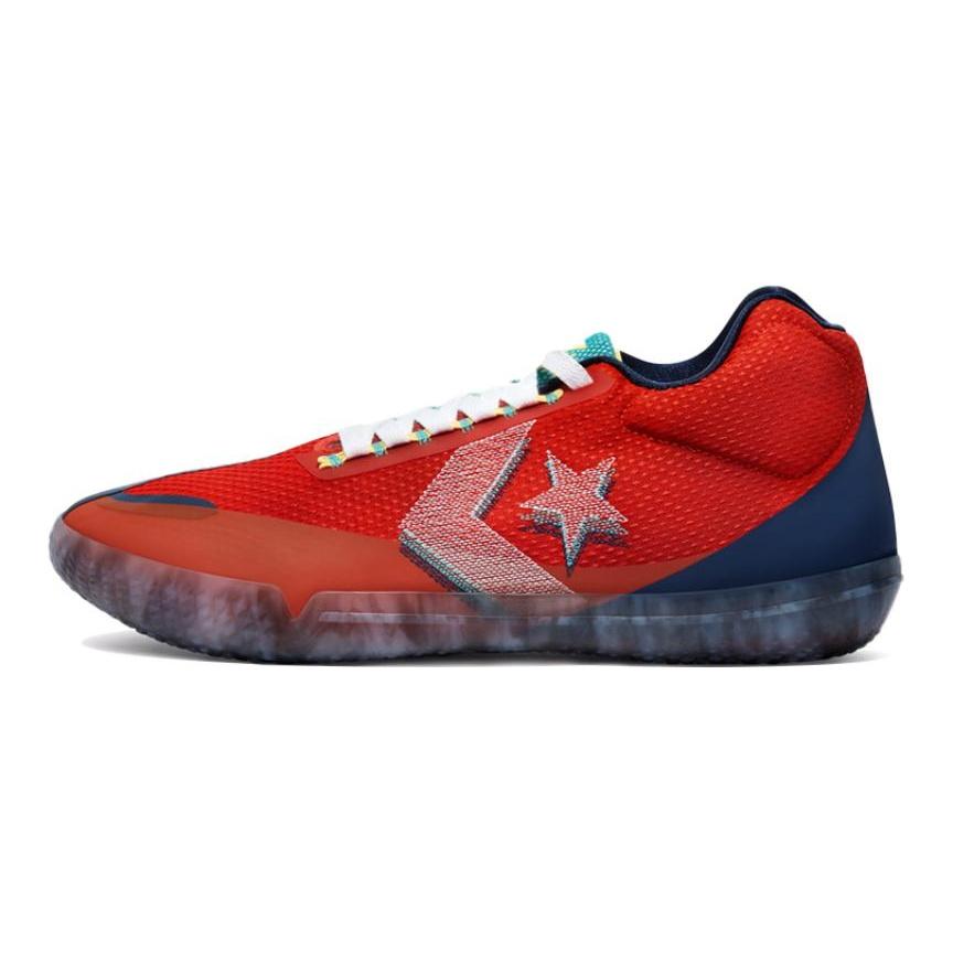 Converse All Star BB Evo Chuck Taylor Low-top Performance Basketball Shoes Unisex Red and Gray