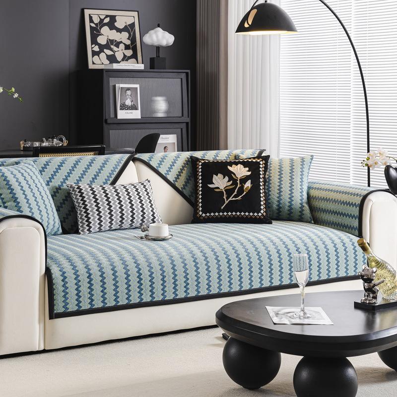 Simple Light Luxury Chenille Sofa Cushion Universal In All Seasons  New Non-Slip Cover, High-Grade Seat Cushion Cover Cloth Towel