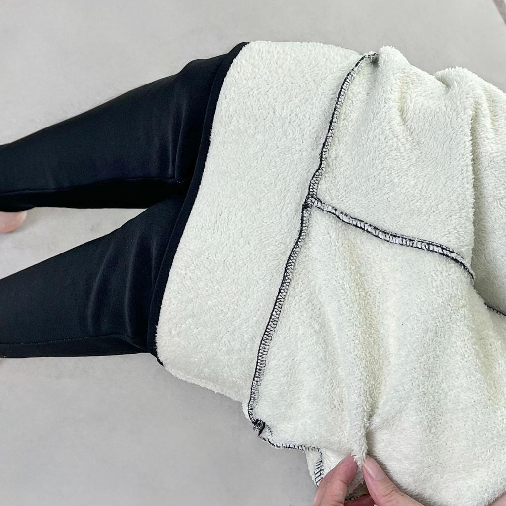 Dámské sherpa kalhoty Zimní silné vysoce strečové legíny Outdoorové oblečení Teplé termální kalhoty s fleecovou podšívkou