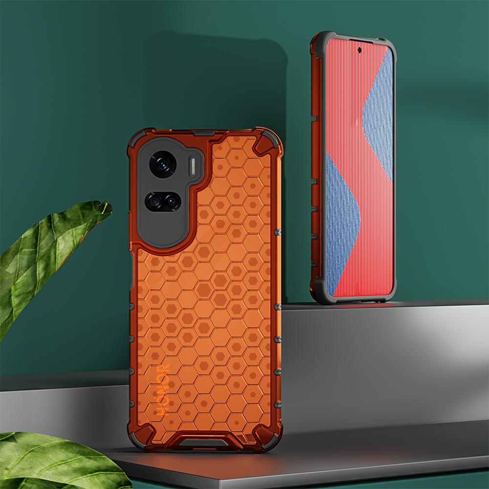 Custodia Honor 70 DEDUX Cielo Stellato: Cover In Vetro Temperato Marmorizzato 9H + TPU Morbido, Fiori Rosa, Supporta Ricarica Wireless
