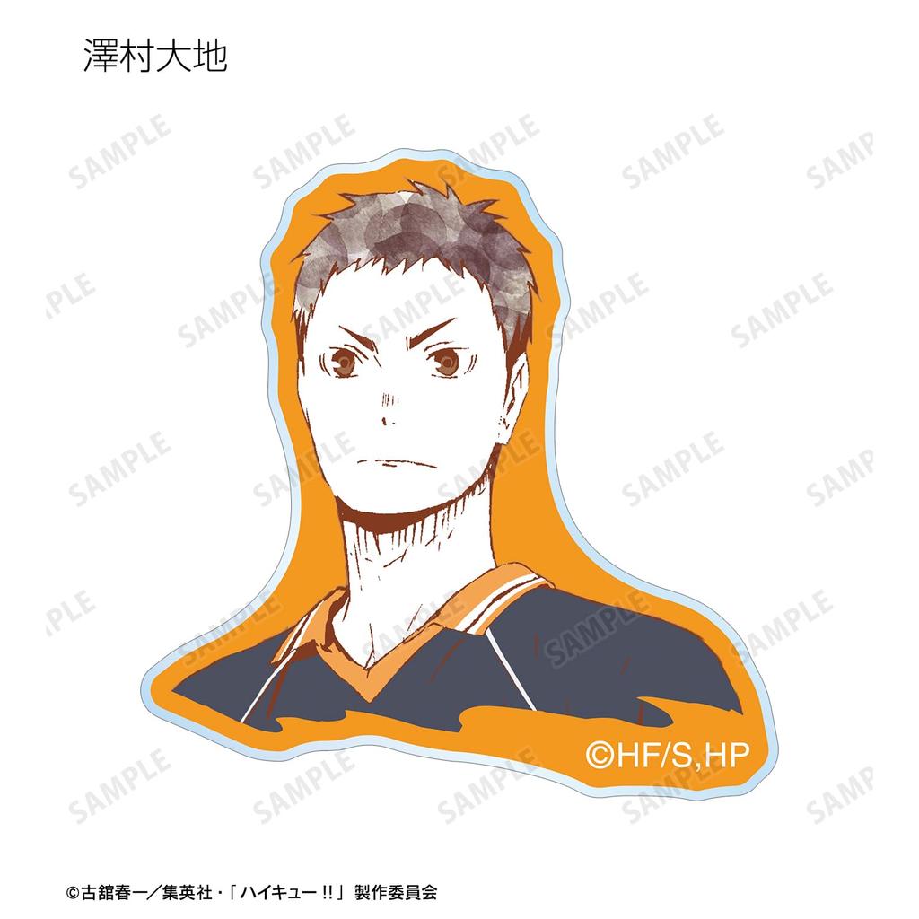 Armabianca Haikyu Trading Ani Art 1st Acrylic Stickers ver.A Size: Approx. 38 X 34 Mm Thickness: 1 Mm Box of 9