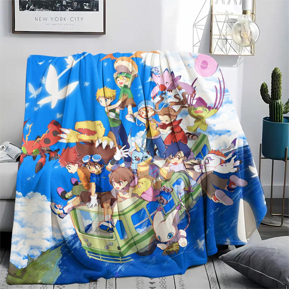 Digimon Sincerity Theme Blanket, Digimon Fan Soft Throw, Ideal Gift
