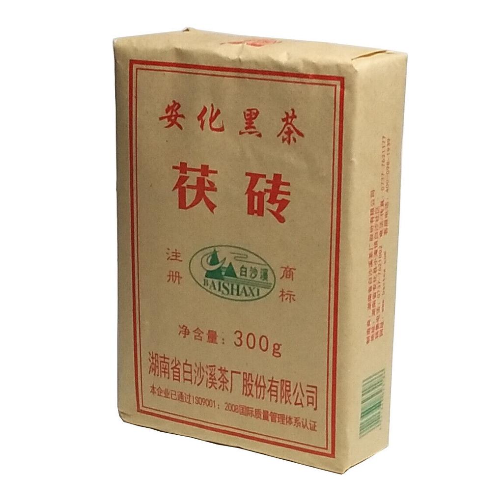 Anhua Baishaxi Koyu Çay, Altın Çiçek ile Koyu Çay Fu Cha Fu Tuğla 300g HEI CHA