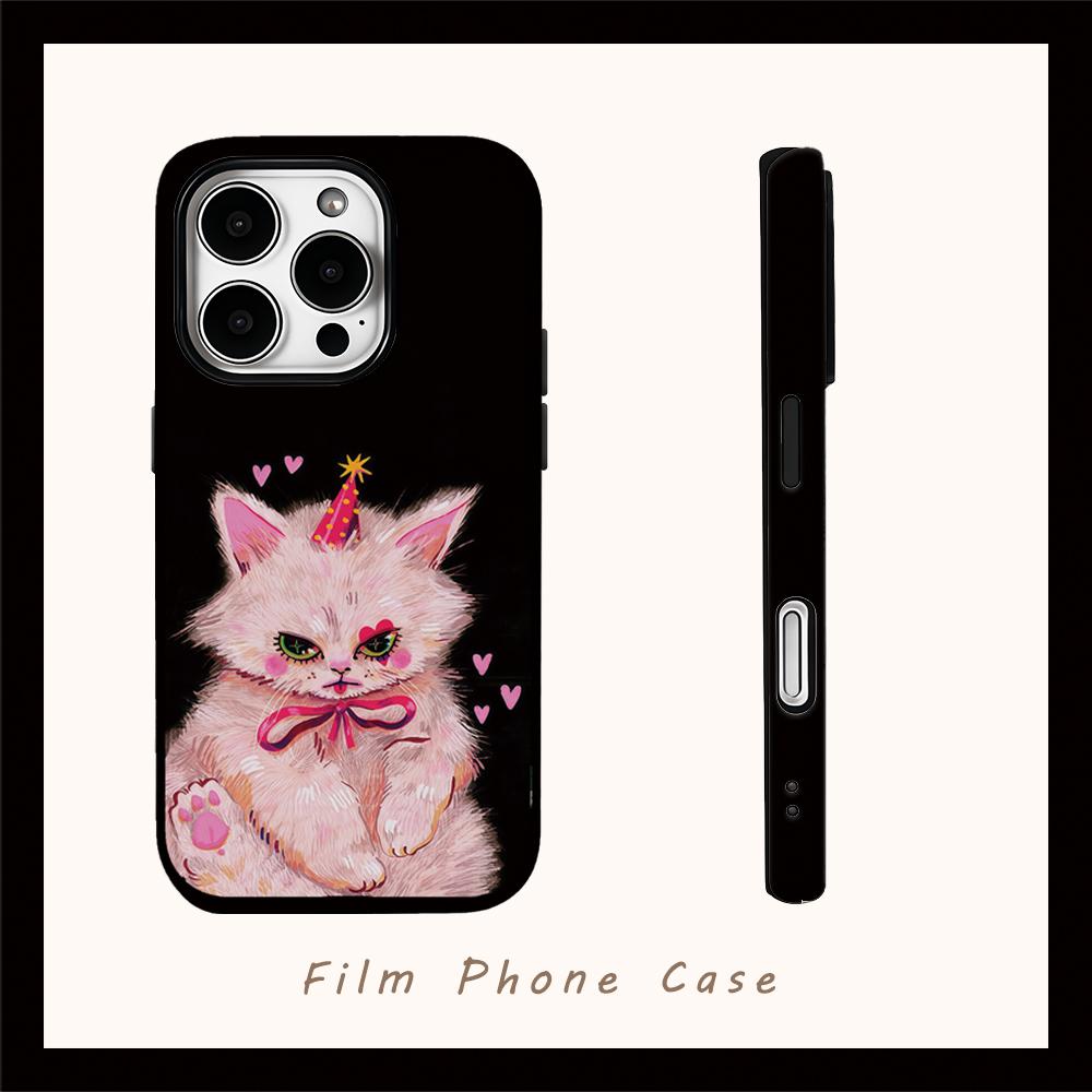 CLOWN KITTY Phone Case for IPhone 16 15 14 13 12 11 X XS XR XSMAX 7 8 Pro Max Plus Double-layer Back Cover