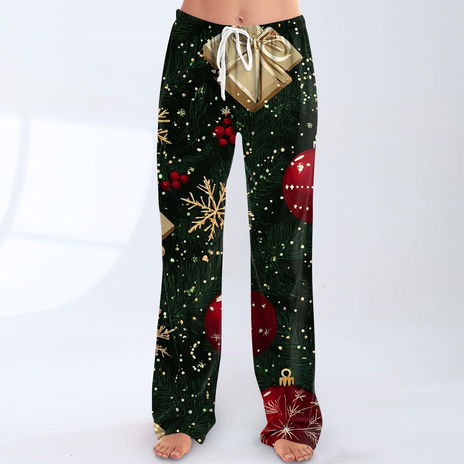 

Женские пижамные штаны, одежда для сна, повседневные брюки с эластичной резинкой на талии, удобные прямые свободные брюки для йоги XXL