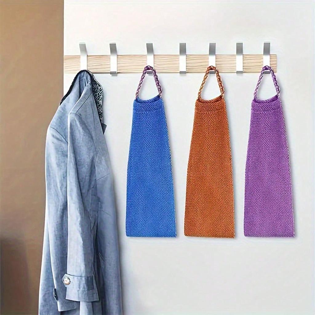1pc African Nylon Exfoliating Bath Towel, Soft And Scrub, Nylon Bath Towel For Exfoliating And Bubble Foaming, Bathroom Accessories Back To School