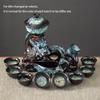 1 Set, Creative Lazy Tea Set, Semi-automatic Dragon Teapot, Magnetic Rotating Water-conducting Tea Set, Chinese Kung Fu Tea Set