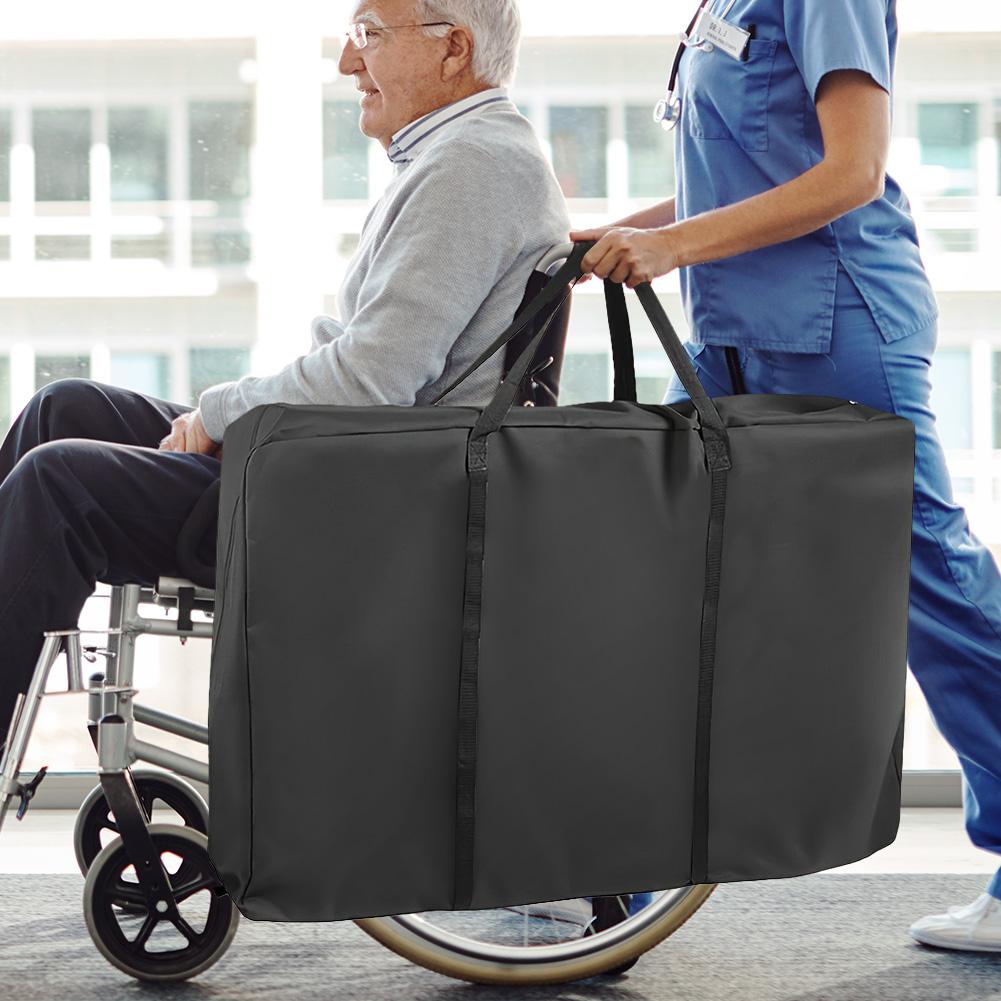 Foldable Wheelchair Bag Wear Resist Oxford Cloth Storage Bag Large Capacity Wheelchair Protective Cover for Folding Furniture