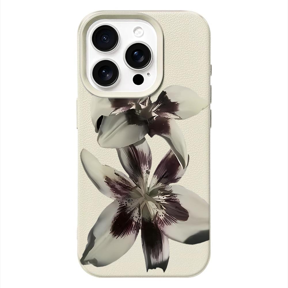 Pink Premium Flowers Phone Case For IPhone 17 Air 16 16E 15 14 13 12 11 Pro Max 16 15 14 Plus Phone Case Bumber Cover 16E 15 14