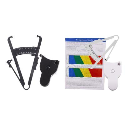 Ensemble Compas de Pli cutané et Mètre Ruban de Tour de Taille Outils de Mesure Fitness Portables Combinaison Compas de Pli cutané et Mètre Ruban