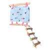 Pet Hammock Tent Colorful Climbing Exercise Small Pet Hanging Nest with Ladder for Parrot Hamster