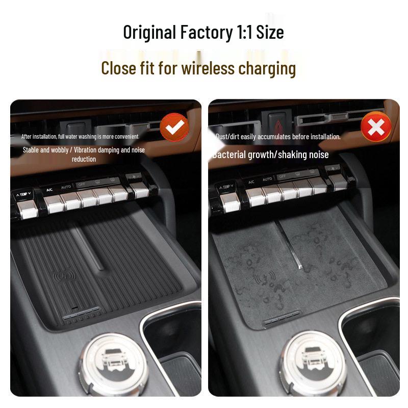 Chery iCar V27 Center Console Wireless Charging Anti-slip Silicone Pad