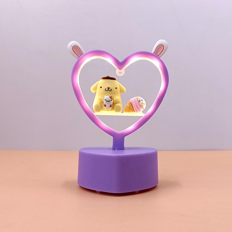 Cute Diy Bunny Ears Cartoon Led Night Light Toy For Kids Creative And Romantic Birthday Gift