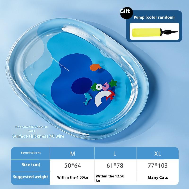 

Cat Water Mattress Pet Water Mattress Large Dog Summer Inflatable Water Ice Pad Thick Cool Dog House Cat Supplies Cat Bed 50x64cm
