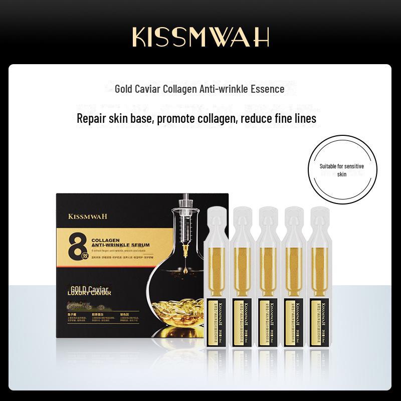 KISSMWAH Gold Caviar Collagen Anti-Wrinkle Moisturizing Facial Essence