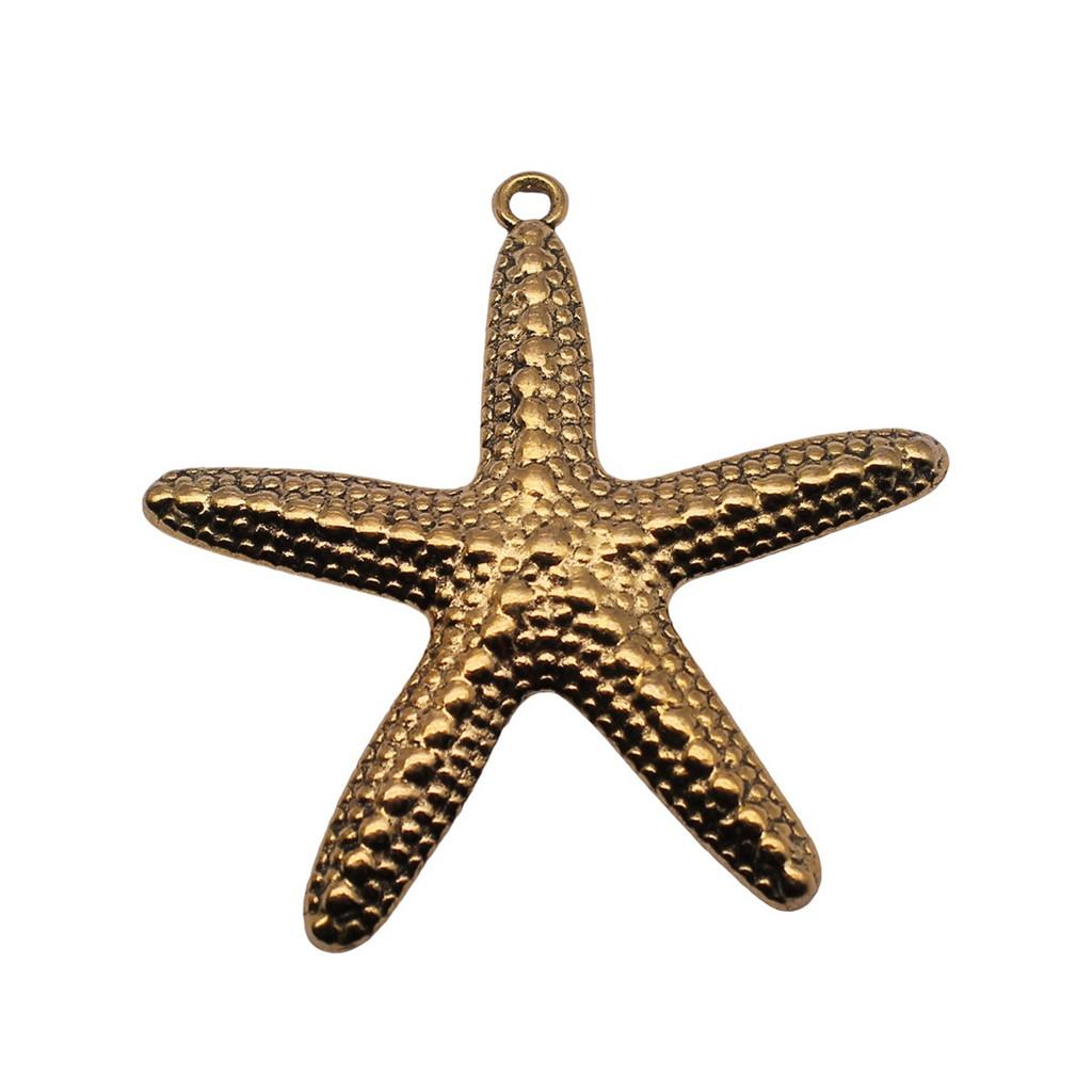 Starfish Charms Multi Color Metal Pendants For Beach Themed DIY Jewelry Accessories