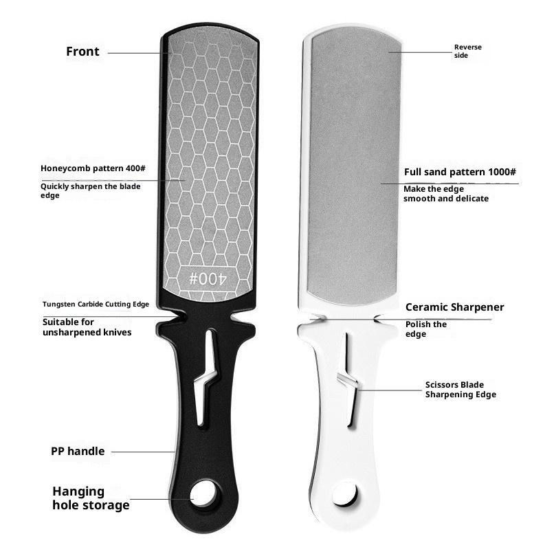 

1 PC Emery Sharpening Tool for Home Use, 400 Grit Sharpening Stone - A Great Tool for Sharpening Scissors and Kitchen Knives L