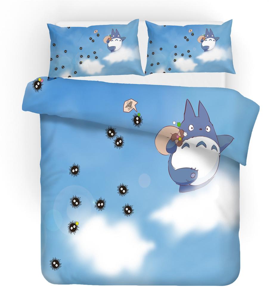 Anime Home Bedroom Comforte Nordic Polyester Material Suitable for Children and Adults 3-piece Set