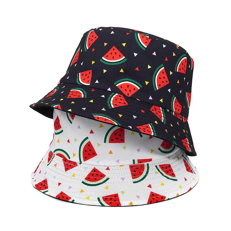 Modny Kapelusz Bucket z Nadrukiem Hip Hop Letnie Męskie Kapelusze Rybackie Kapelusze Damskie Kapelusz Plażowy Unisex Kapelusz Panama Damski