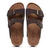 Fashion Fashion Cork Slippers Women's Summer Outdoor Antiskid Couple Leather Sandals Vacation Beach Slippers Flip Flops Big Size 35-46