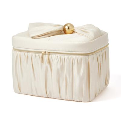 Franc Franc Japan PearL BLossom Vanity Pouch L Ivory