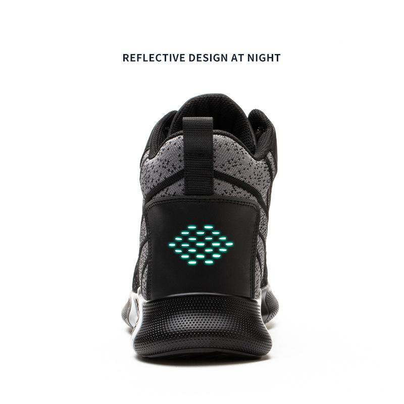 Nezničitelné bezpečnostní boty pro muže Ocelová špička Proti propíchnutí Pánské pracovní boty Lehké Protiskluzové Boty s ocelovou špičkou