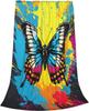 Butterfly Design digitalprinted polyester Bedroom velvet flannel soft sofa cover blanket Fleece soft sofa cover