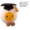 Boiled Egg Stuffed Toy 5.5 Inches Happy Boiled Plush Fluffy Egg Plushie