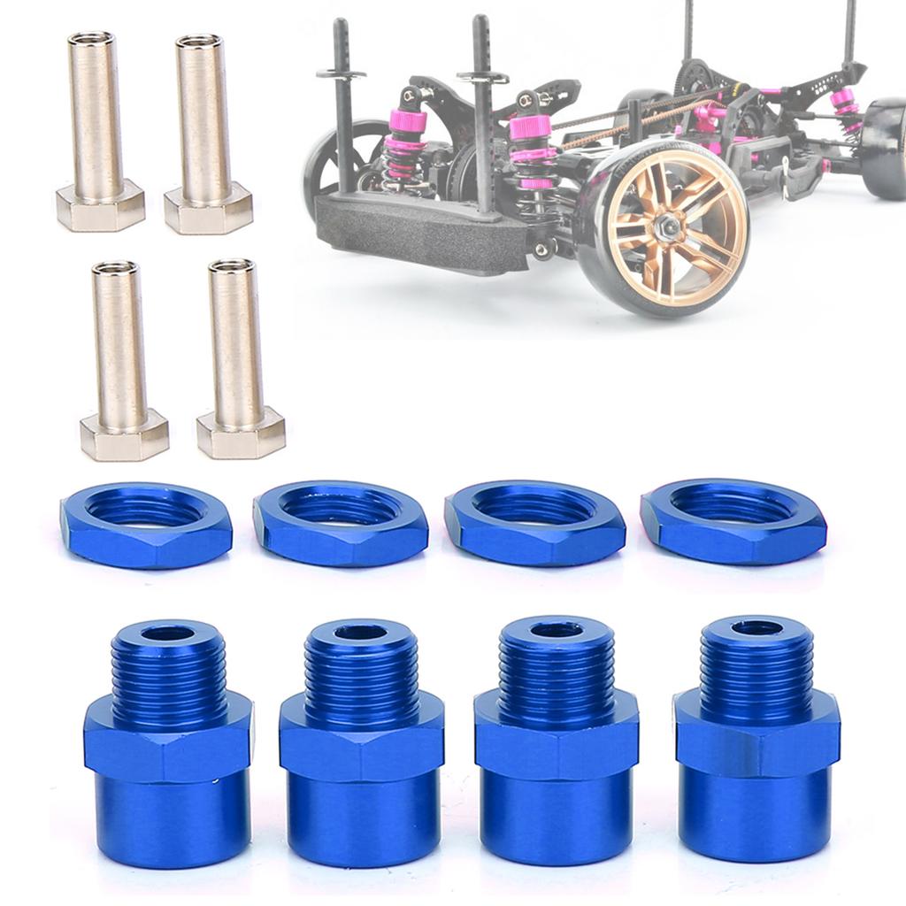 RC Bil 12mm til 17mm Hjul Hex Konverteringsadapter Tilbehør for Sakura D4 HSP 94123 110 BilBlå