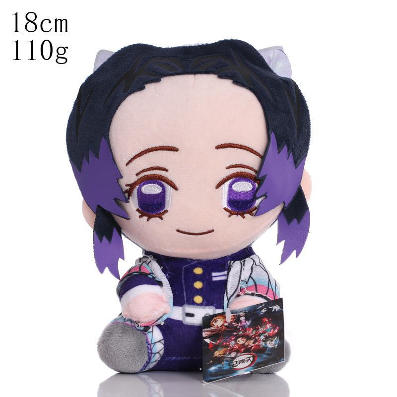 Novo Brinquedo de Pelúcia Demon Slayer Kamado Nezuko Akaza Kokushibo Desenho Animado Figura Anime Boneca Mangá Pingente Presente de Aniversário para Criança Decoração carmesim
