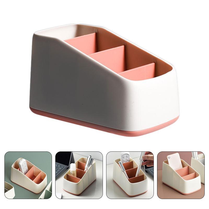 Desk Storage Box 1PC Desk Box Makeup Case Home Container Remote Control Storage Box Variety Jewelry Box | Storage Cases and Containers
