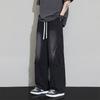 High-end Jeans Men's Autumn Loose Straight Ins Hong Kong Style Design Feeling Hundred Mopping Wide-leg Pants