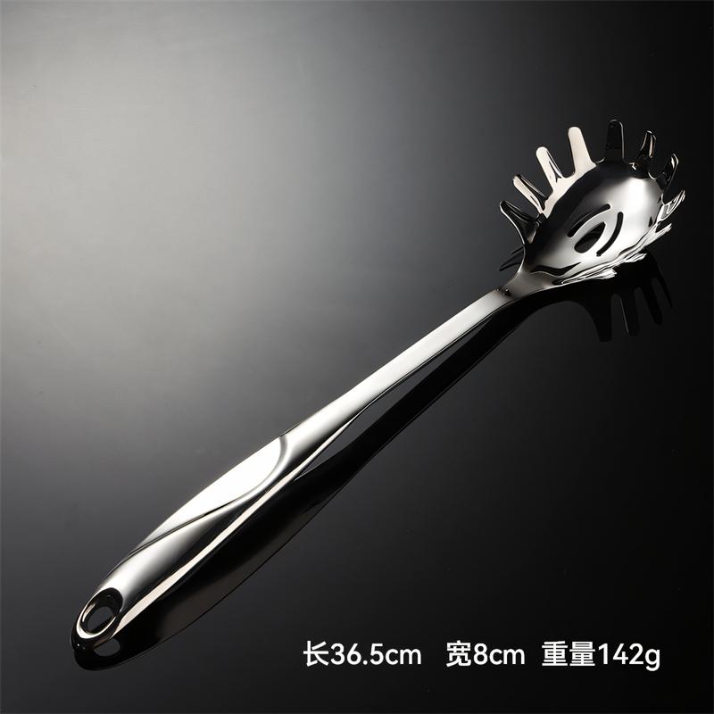 S Shape 304 Stainless Steel Cooking Tools Set Spatula Shovel Colander Utensils for Kitchen Ladles Spoon Public Restaurant