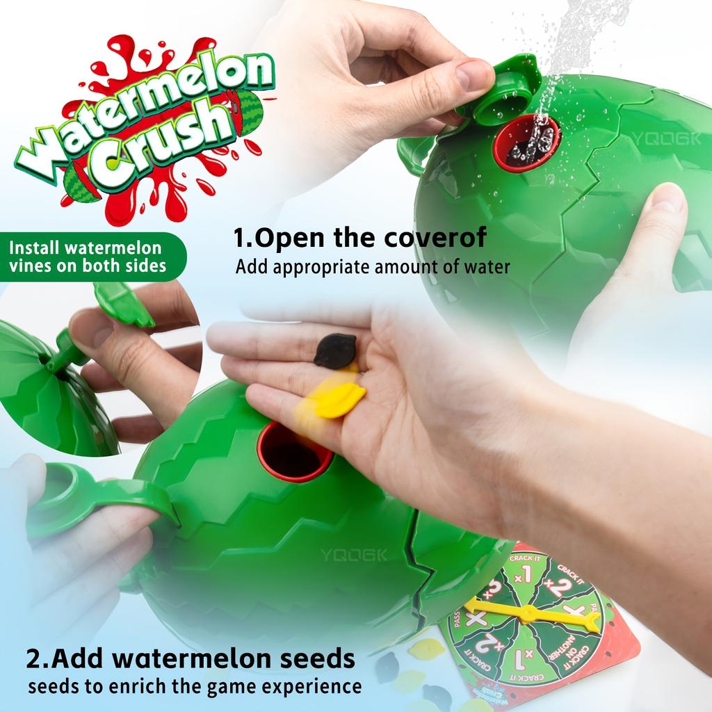 Watermelon Crush Game, Weird stuff" Don't Crack The Watermelon" Fun Watermelon Game for Kids and Adults, Authentic Prank Board Game