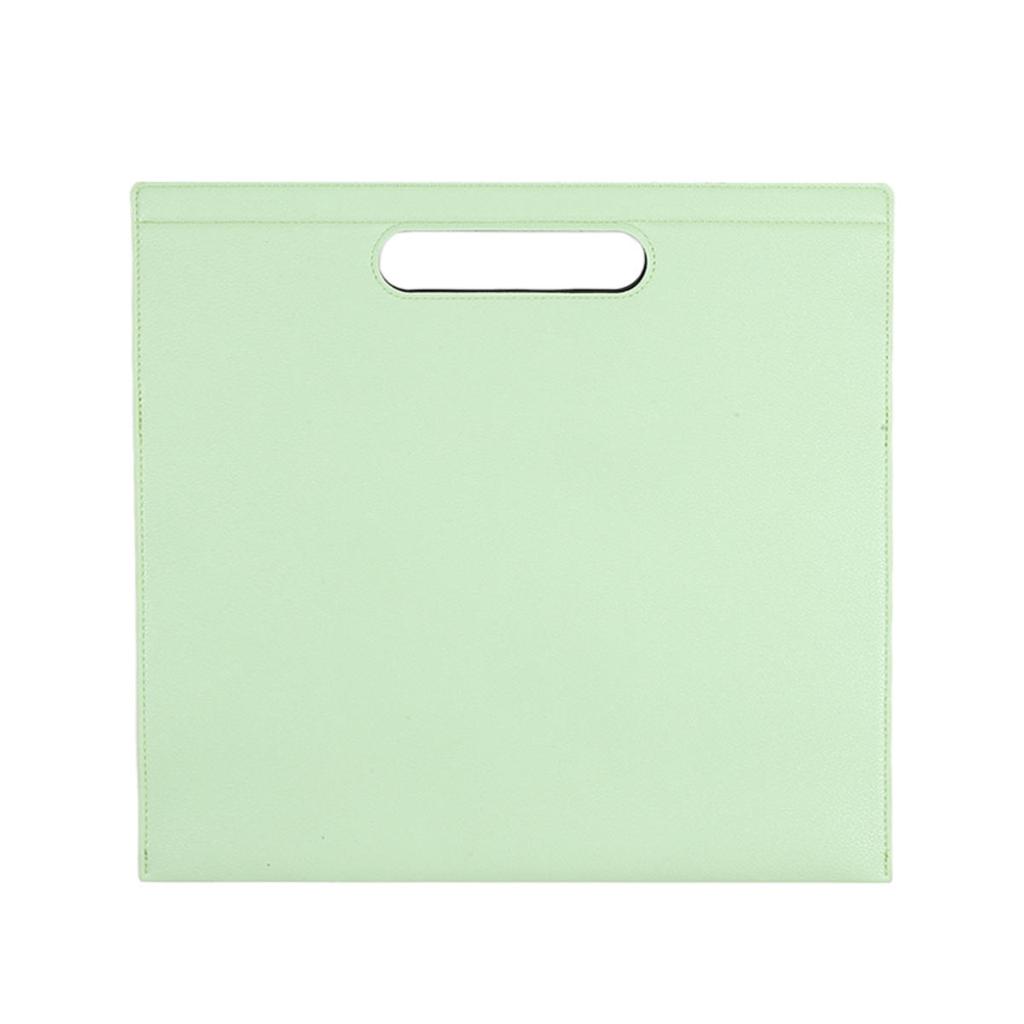 Leather Business File Holder Large Capacity Document Bag  Leather Handbag Magnetic Tablet Bag Birthday Gift