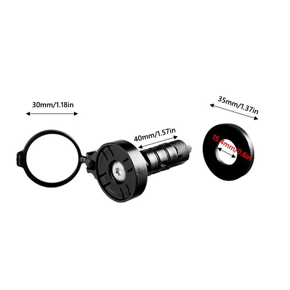 Black Bicycle Rearview  Mirrors Handle Rearview Mirror Cycling Rear View
