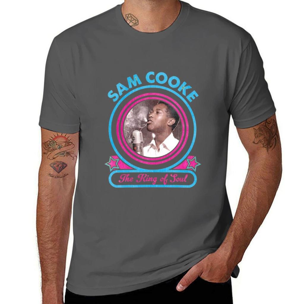 sam cooke TShirt Casual Fashion Short Sleeve Cotton TShirt
