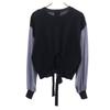 LANVIN en Bleu wool blend Long sleeve knit 38 Navy system Women Used