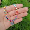 Bead Contemporary Colorful Necklace Featuring Elegant Butterfly Design For Modern Fashionistas