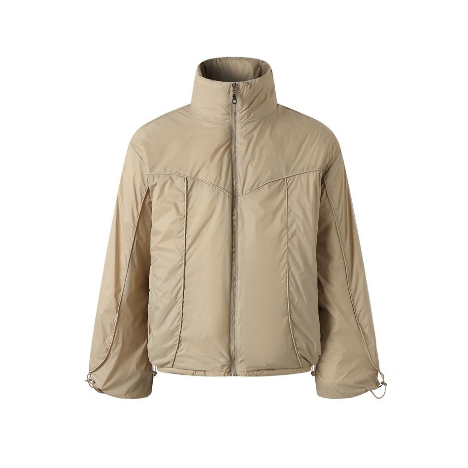 

3QMODE Stand Collar Men s Duck Down Winter Jacket - Trendy, Warm & Loose-fit for Couples, White, 25D11. XXL хакі