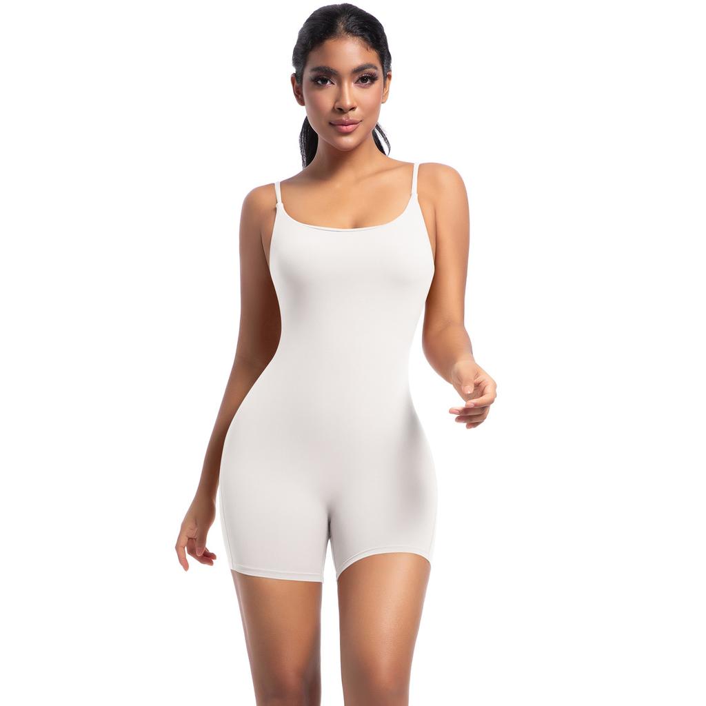 Naked Yoga Camisole Tight Fitting Jumpsuit For Women, High-Intensity Training Dance Suit, Sports Fitness Jumpsuit For Women