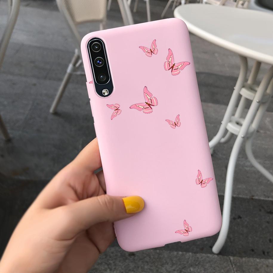 For Samsung Galaxy A70 Case Soft Rubber Tpu Phone Case Purple Lavender Cover For Samsung A70 2019 Case A 70 Back Cover A70s Case