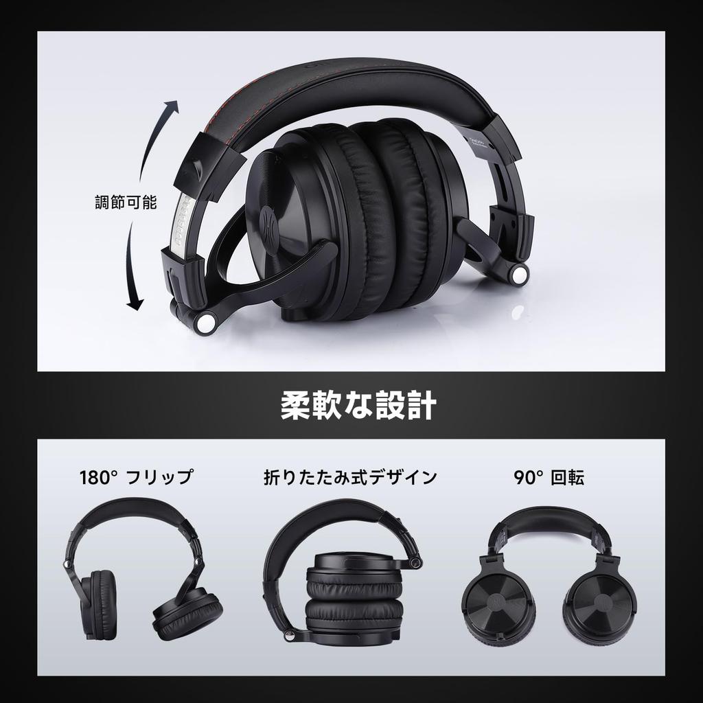 OneOdio Wireless Headphones Up to 110 Hours Playback Bluetooth Over-Ear Microphone Foldable Wired Wireless Deep Bass Multi-Pairing Pro C