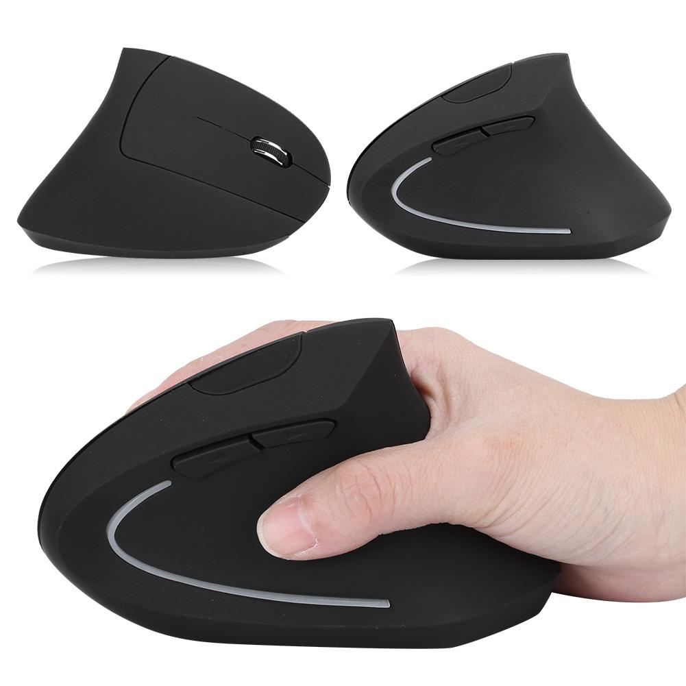 Vertical Mouse Wireless Ergonomic Colorful ABS Upright Office Mouse with Receiver J‑5