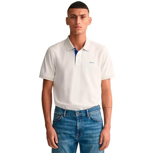 

Gant Reg Contrast Rugger поло с короткими рукавами L