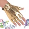 Men and Women's Three Stringed Leather Half Finger Gloves Multi Color Street Dance Thin PU Nightclub Women's Performance Dance Dance Gloves