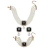 European Luxury Multi-Layer Faux Pearl & Crystal Jewelry Set – Necklace, Earrings, Bracelet - Colorful, Fashionable, and Exquisite Accessories