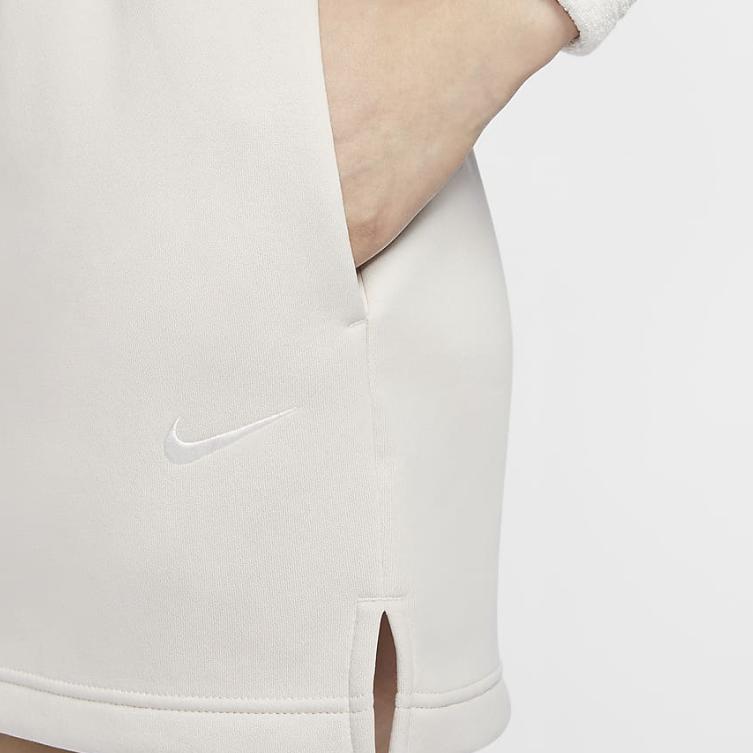 New Nike Sportswear Phoenix Fleece Casual Short Skirts Women's Light Rosewood Umber FV6319-104