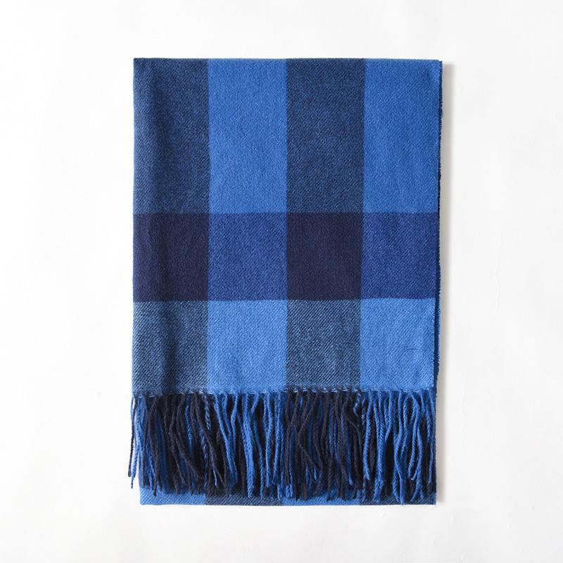 

Теплый шарф, 1 шт., зимний клетчатый шарф с имитацией кашемира, утолщенные шали